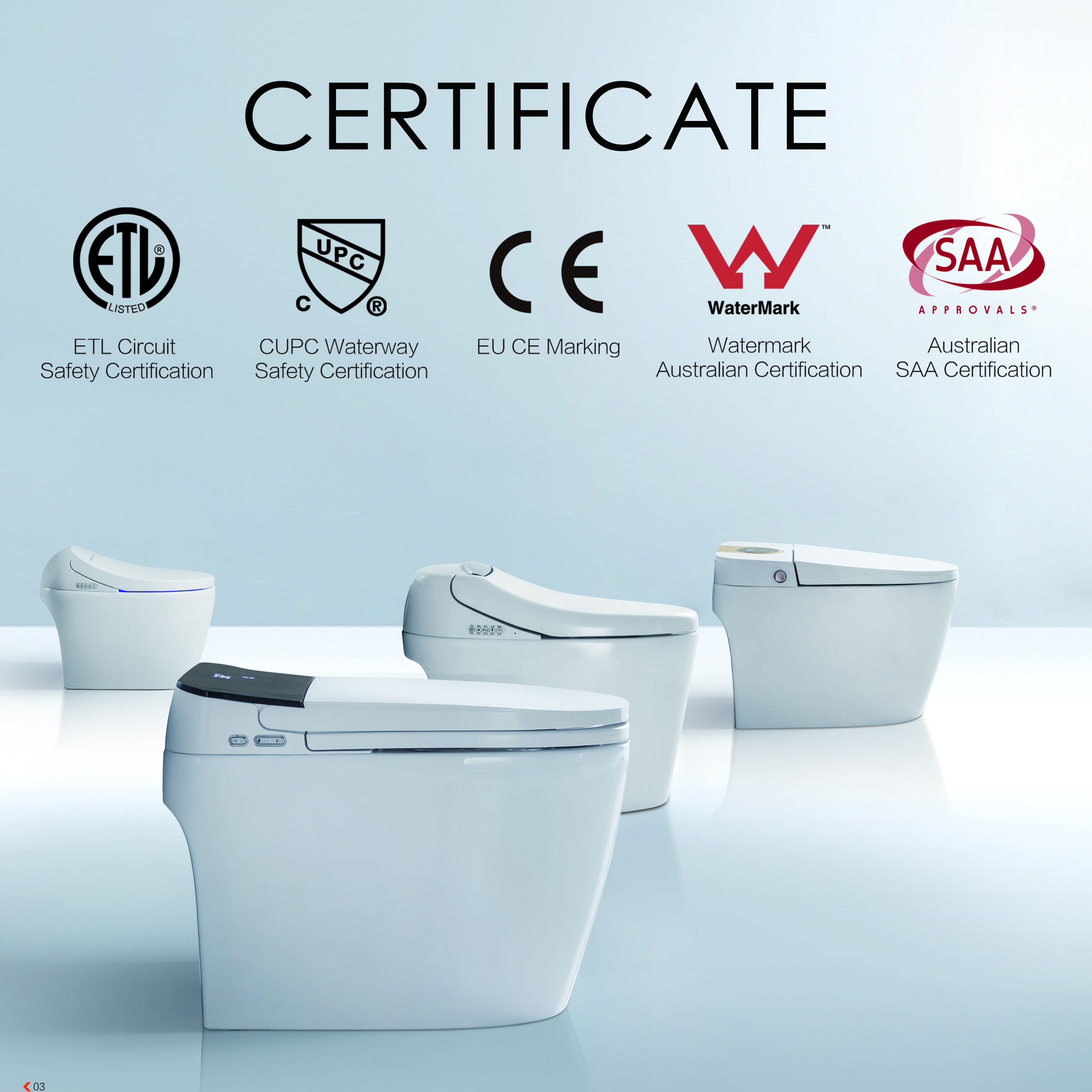 Toilet certificate