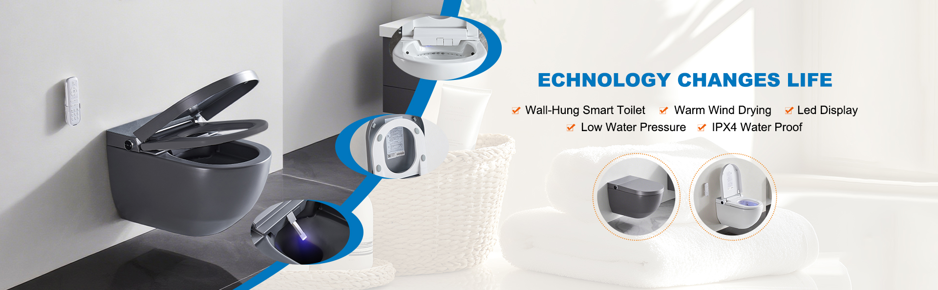 smart wall hung toilet