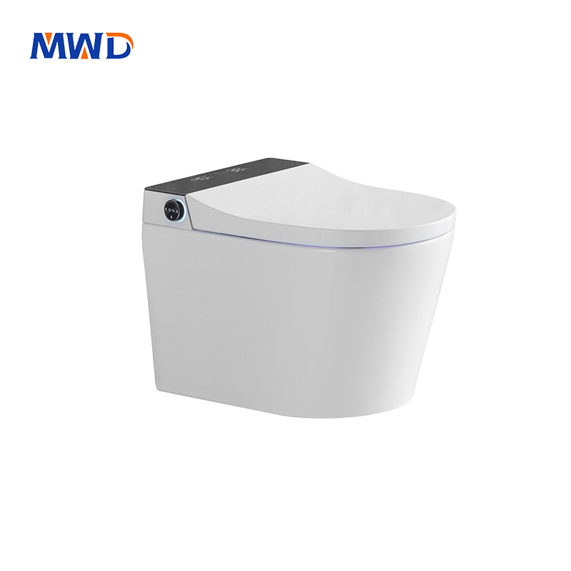MWD Black & White Smart Toilet with night light remote control toilet factory