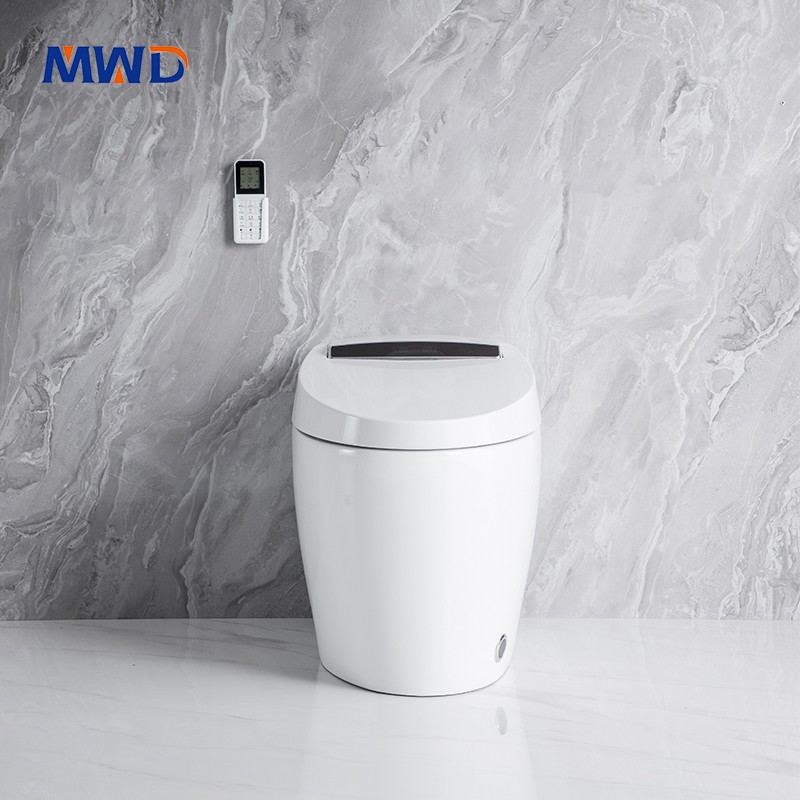 matte white smart toilet