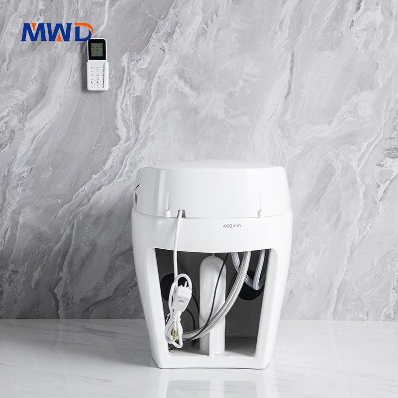 matte white smart toilet