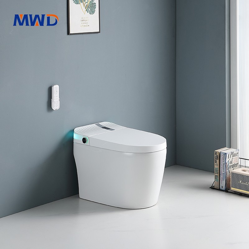 white smart toilet