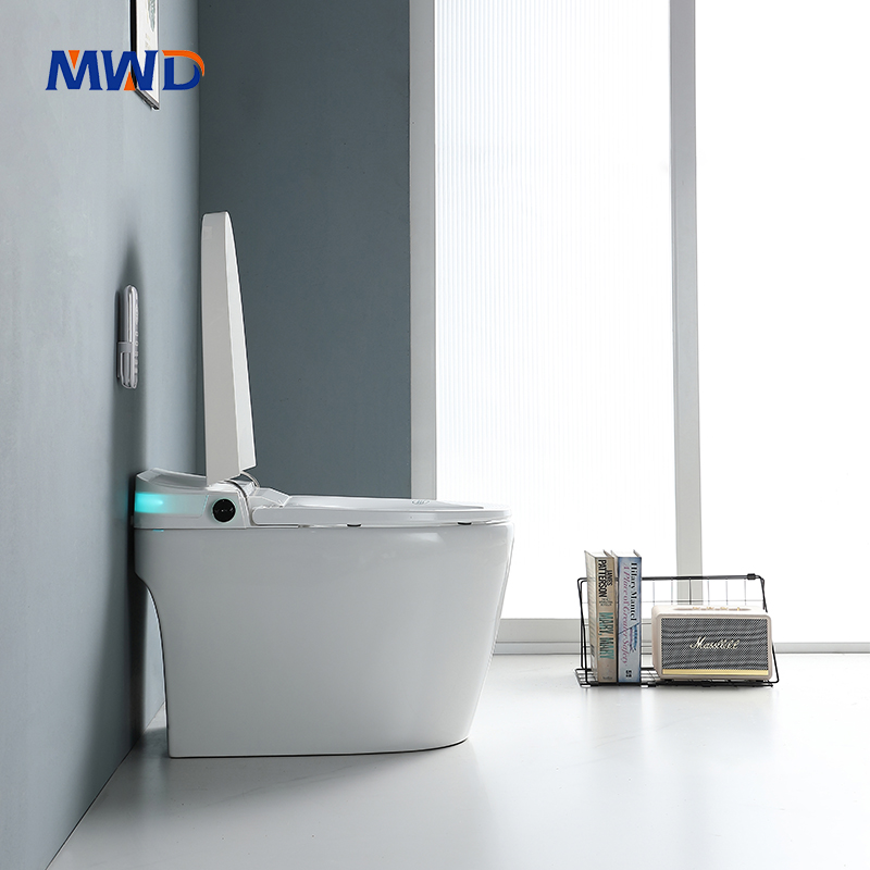 white smart toilet
