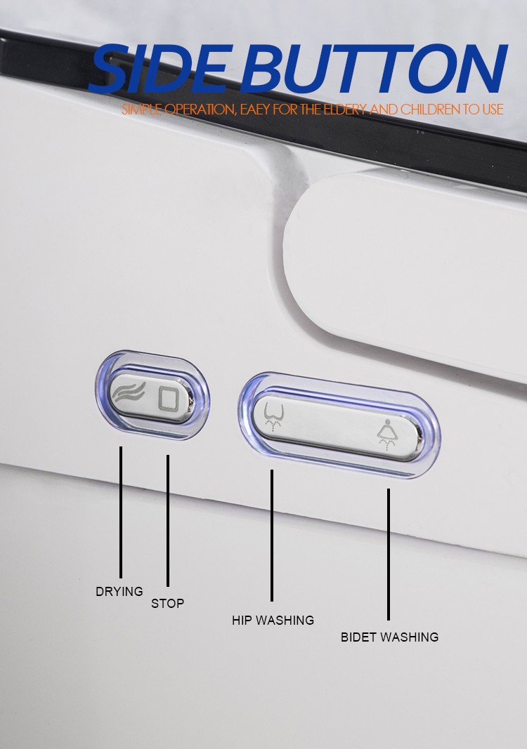 smart toilet side button